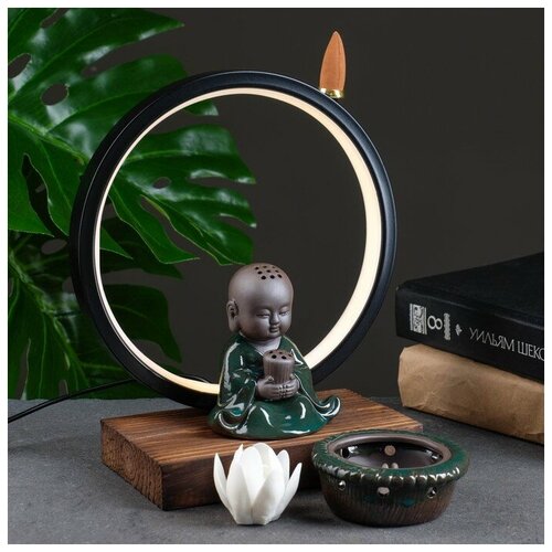 Купить Набор благовоний на подставке Будда 23*20см с подсветкой 7586663 ., керамика