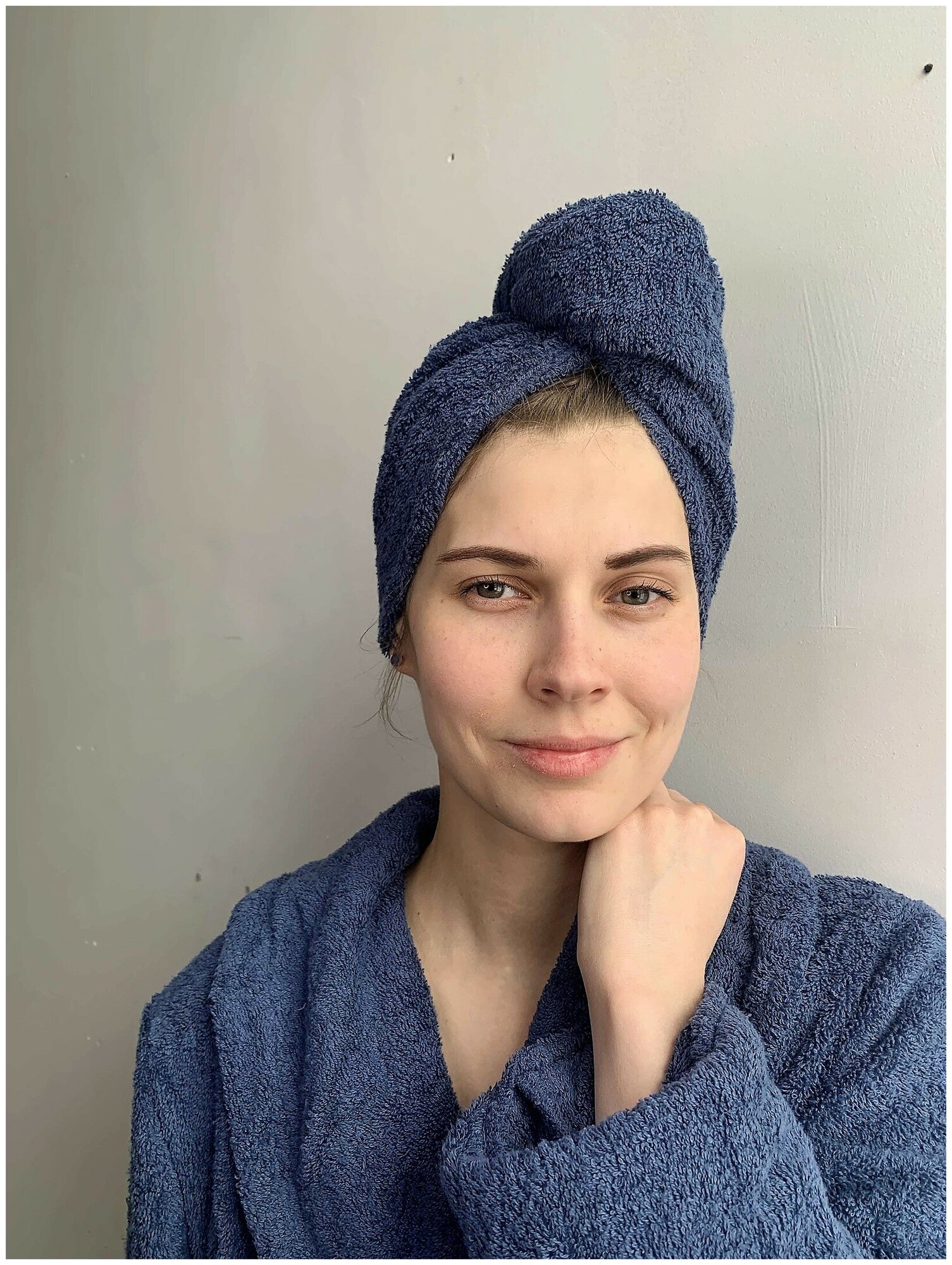 фото Полотенце - Тюрбан (чалма) для сушки волос