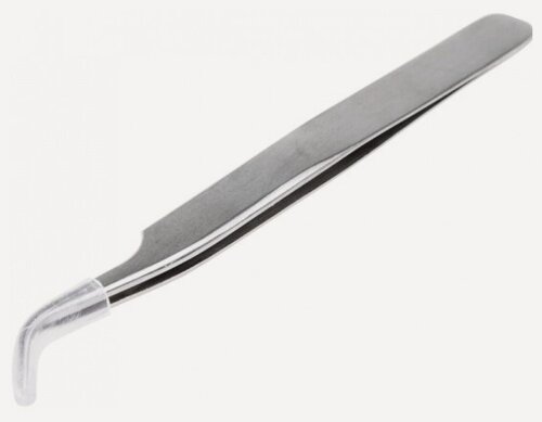 Изображение товара Пинцет Rexant изогнутый, узкий 125 мм (блистер)