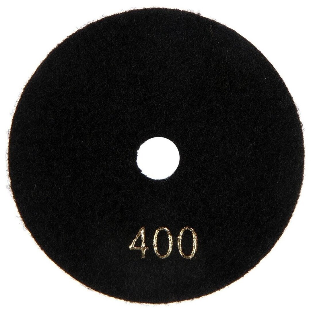 Алмазный гибкий шлифовальный круг тундра "Черепашка", для сухой шлифовки, 100 мм, № 400 - фотография № 5