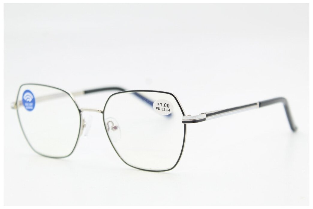 Готовые очки для зрения с защитным покрытием для глаз "blue-blockers" (черные)