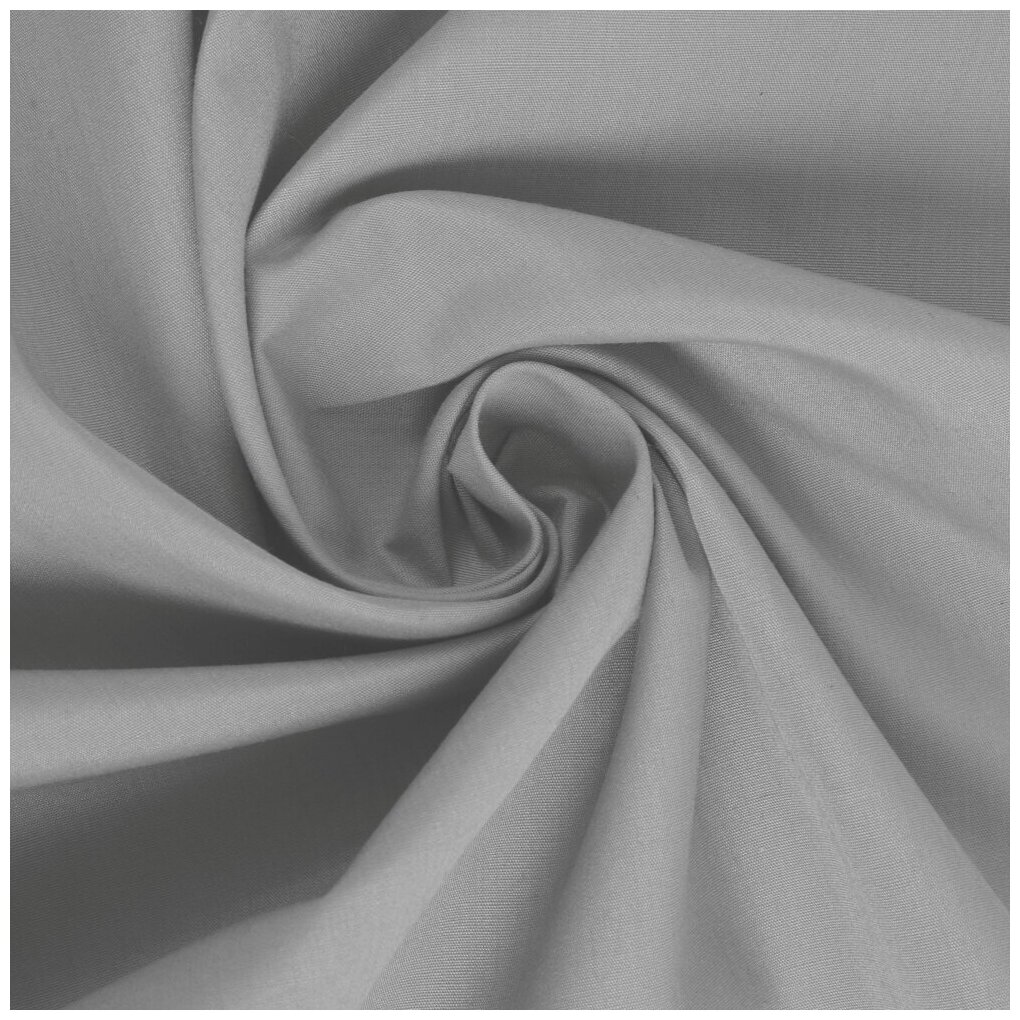 Сорочечная Ткань для шитья Тиси (35%ХБ, 65%ПЭ), Текса Вей, плотность 120г/м3, ширина 1,5*2,5, св. серый
