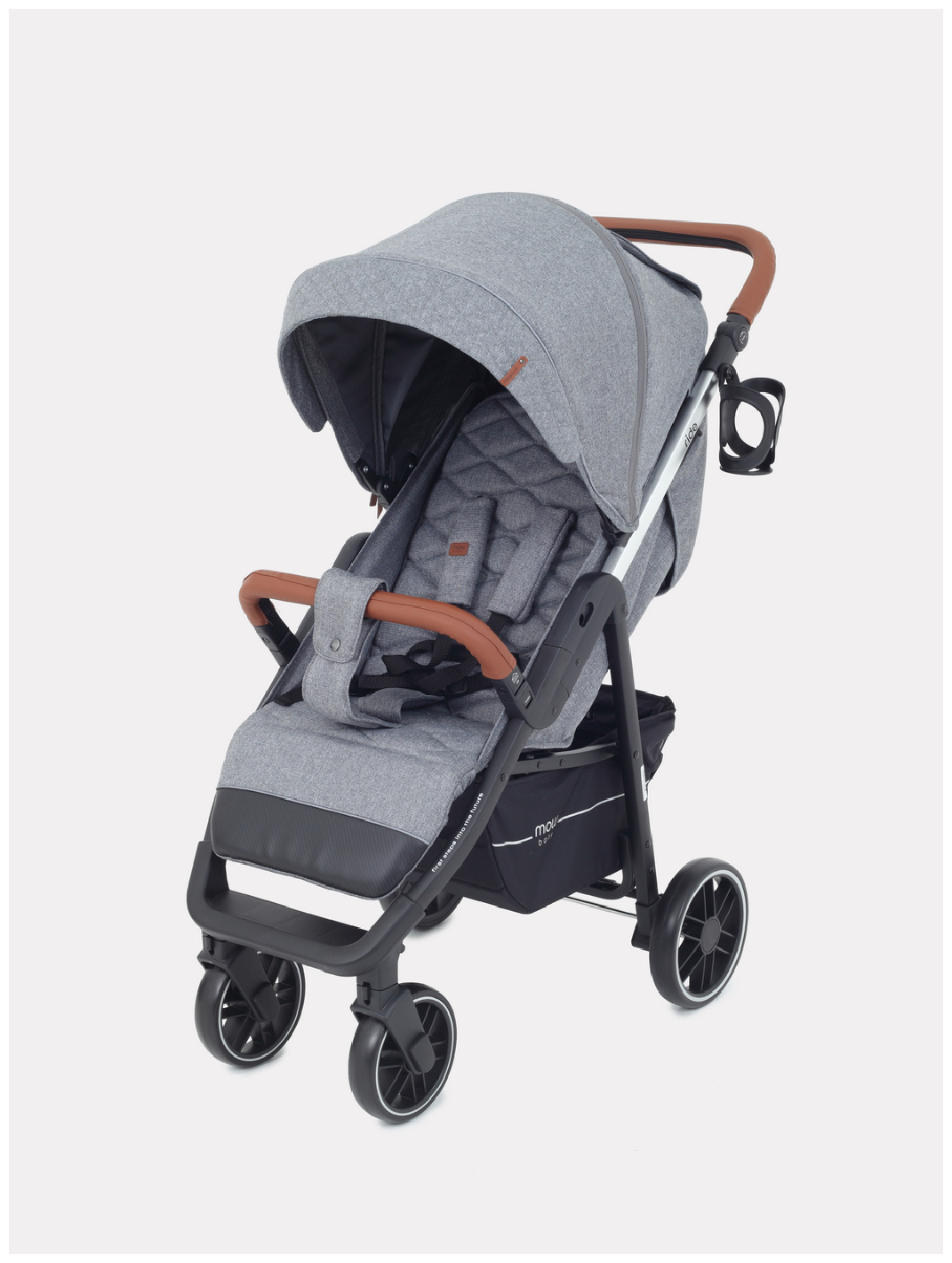 Коляска детская MOWBaby "RIDE" RA088 Silver Grey