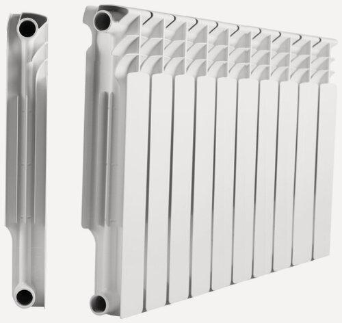 Изображение товара Радиатор металлсервис THERMA Q2 500/80, биметаллический, 10 секций, белый