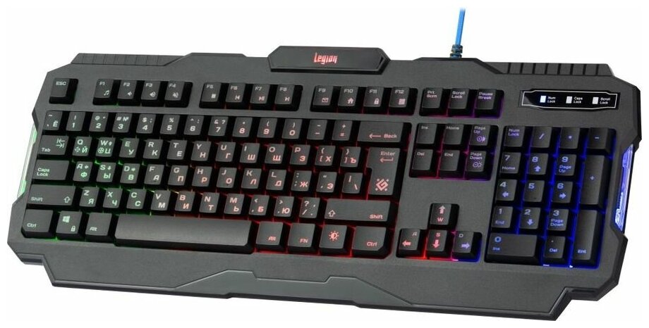 Проводная игровая клавиатура Defender Chimera GK-280DL RU черный 45280