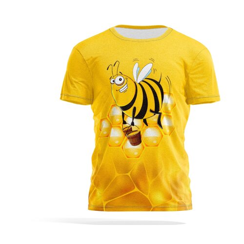 Футболка PANiN Brand, размер XL, горчичный, золотой сумка шоппер 40х40 см насекомые пчелы лето пчелы мед