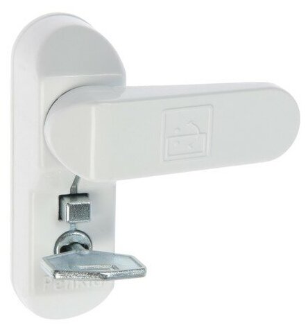 Замок блокирующий для окон Sash Lock, с ключом, белый 4370816