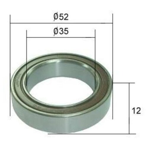 Подшипник компрессора кондиционера 35BD5212 размер 35*52*12