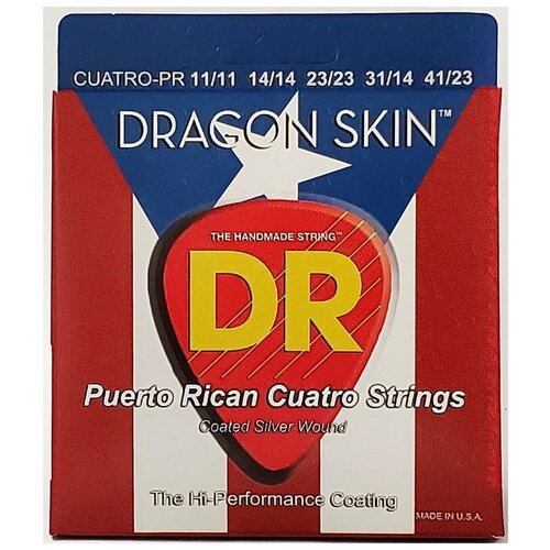DR CUATRO-PR DRAGON SKIN Струны для пуэрториканского куатро
