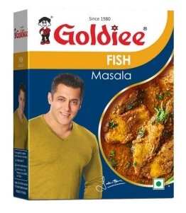 Goldiee Смесь специй для рыбы Fish masala, 50 г, картонная упаковка