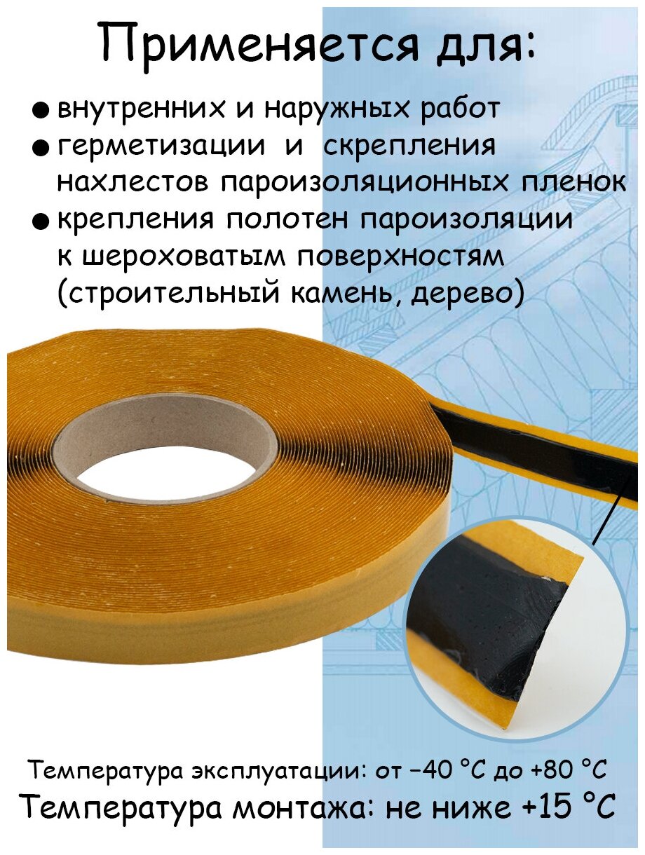 Бутилкаучуковая лента для кровли зачем нужна