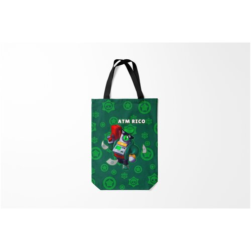 фото Сумка-шоппер / 31х42 см / геймерам / brawl stars atm rico burnettie