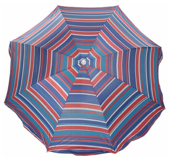 Зонт пляжный "Модерн" с серебряным покрытием, d=240 cм, h=220 см, цвета микс - фотография № 8