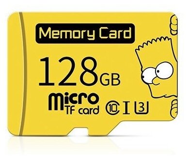 Карта памяти Microdrive Simpson 128GB micro SDXC UHS-I класс 10 U3 + SD Адаптер