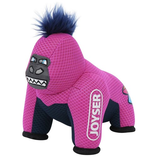 Игрушка JOYSER Mightus Горилла J-Rilla для собак с пищалкой, M/L 27см, розовый игрушка для собак joyser mightus горилла j rilla с пищалкой m l розовая 27см