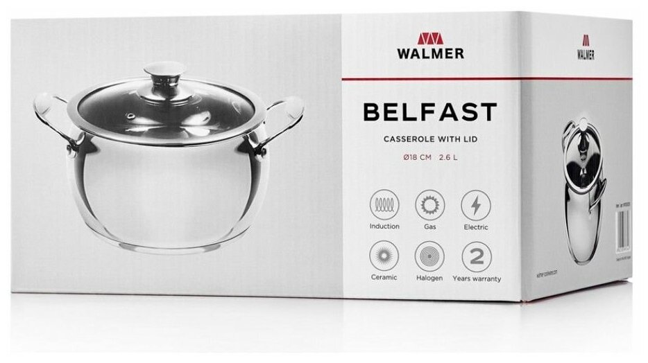 Кастрюля Walmer Belfast W11000218 - фото №11