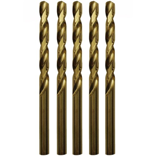 Сверло по металлу 8,2 мм цилиндрический хвостовик Р6М5К5 шлифованное А1 TORNERI Упаковка 5 шт.