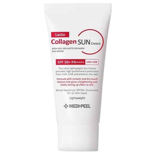 Солнцезащитный крем с колагеном MEDI-PEEL Red Lacto Collagen Sun Cream SPF50+ PA++++, 50 мл