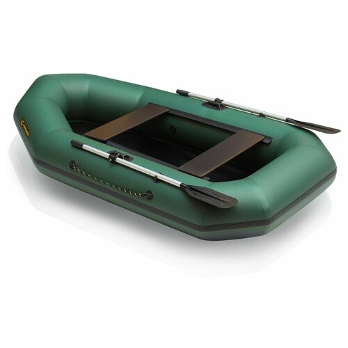 Лодка ПВХ Компакт-255 гребная (цвет зеленый) лодка пвх компакт 200м гребная цвет серый