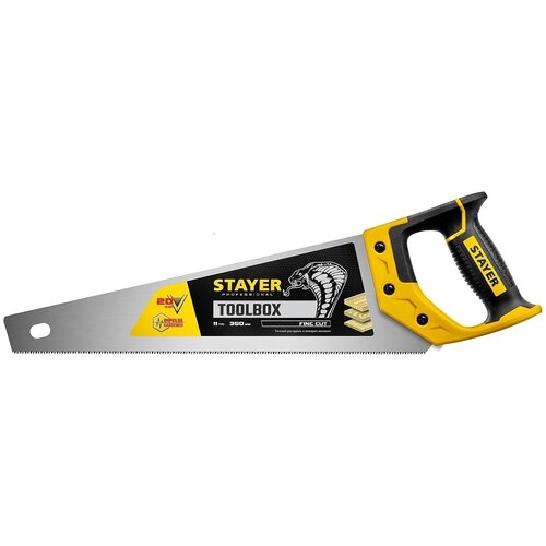 Ножовка по дереву, STAYER, MASTER, 2-15091-45 stayer ножовка многоцелевая пила cobra toolbox 350 мм 11 tpi мелкий прямой закаленный зуб точнй рез 2 15091 45 z01