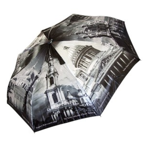 Зонт Петербургские зонтики, серый зонт петербургские зонтики автомат 3 сложения купол 112 см 8 спиц система антиветер мультиколор синий