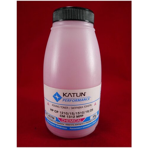 Katun KT-807M тонер (HP 125A) пурпурный 45 гр (совместимый) картридж target cf213a cb543a ce323a 716m 731m пурпурный для лазерного принтера совместимый