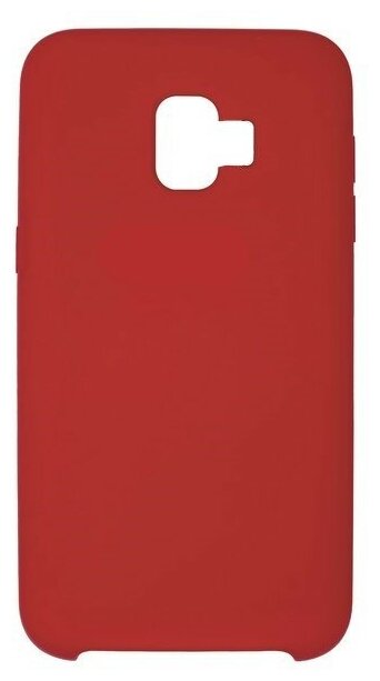Чехол силиконовый Samsung J260F, Galaxy J2 Core (2019)/J2 Core (2020), Silicone case, красный