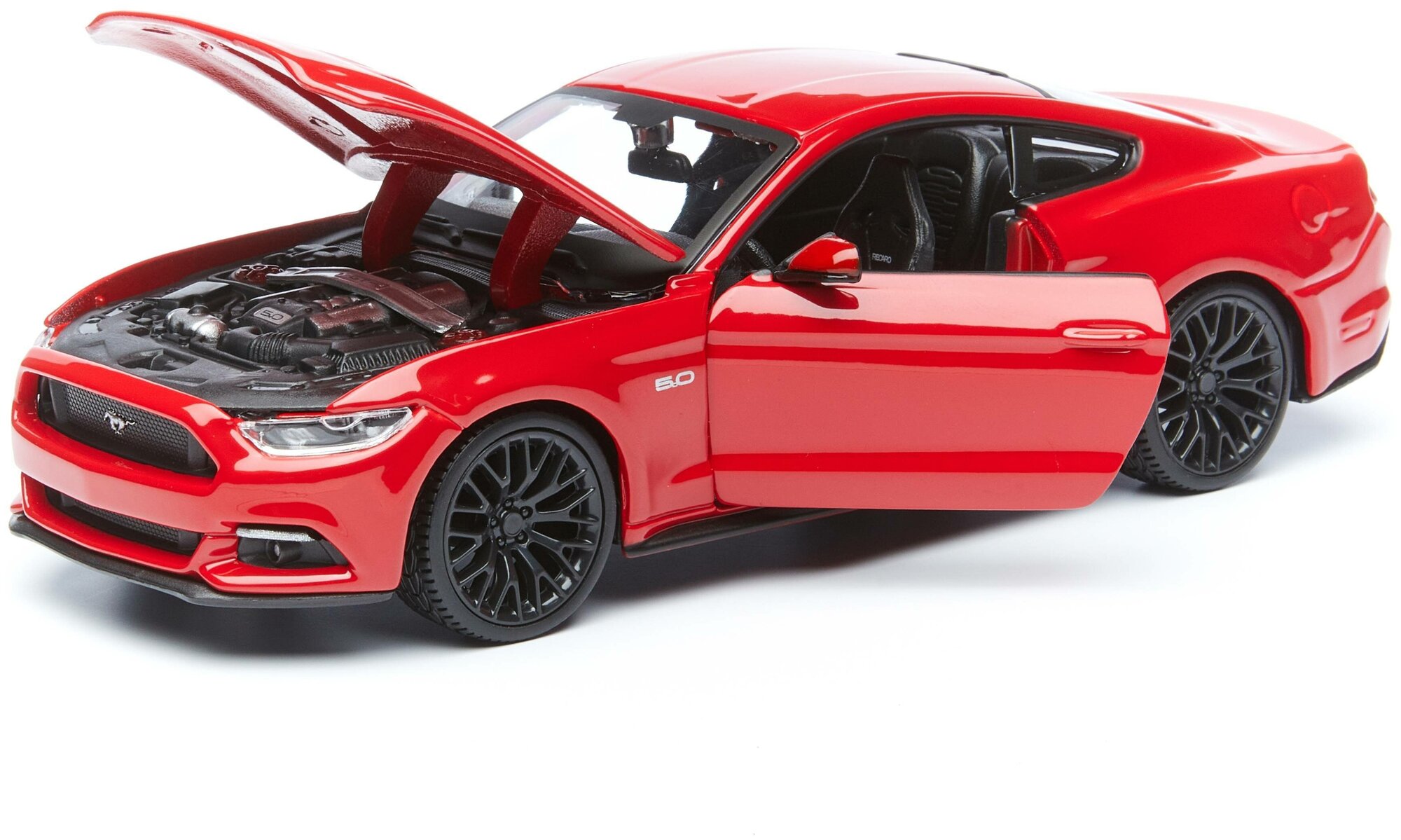 Maisto Модель машины сборная 1:24 "2015 Ford Mustang GT" SPAL, красная - фото №2
