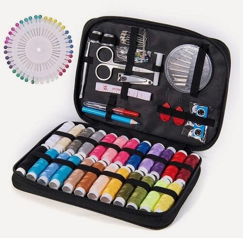 Изображение товара Набор-органайзер для шитья, швейный набор, дорожный набор для шитья и рукоделия, набор для вышивания, набор швейных ниток