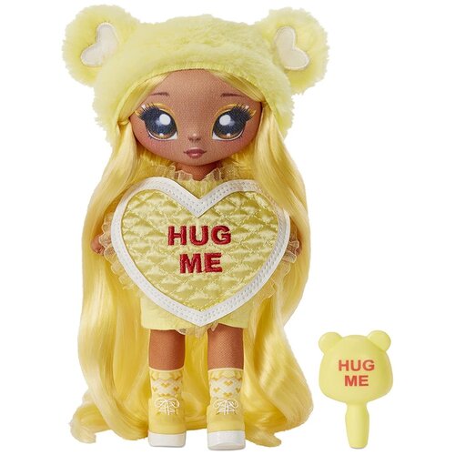 NaNaNa MGA Entertainment Мягкая кукла-сюрприз На На На Сюрприз Валентинки - Maria Buttercup (Na! Na! Na! Surprise Yellow Heart Bear Maria Buttercup doll)