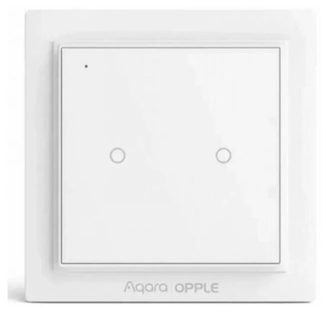 Умный беспроводной выключатель Aqara Opple Smart Switch Apple Homekit Wireless Version 2 кнопки (WXCJKG11LM)