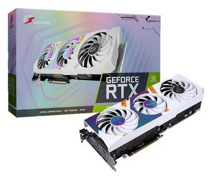 Colorful Видеокарта Colorful iGame GeForce RTX 3080 Ultra W OC 12G LHR-V