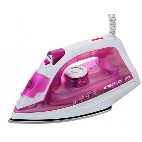 ERGOLUX ELX-SI05-C39 фиолетовыйбелый паровой электр утюг тефлон 2000Вт 220-240В 1 шт 160400₽
