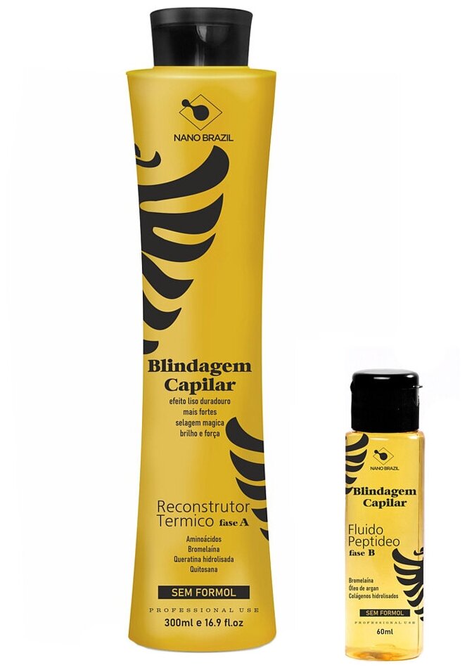 Набор для выпрямления волос Blindagem Capilar 300+60мл