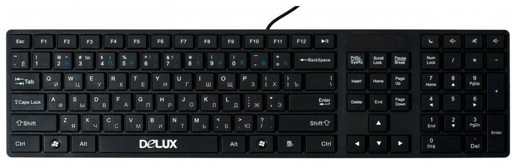 Клавиатура Delux DLK1000 Black