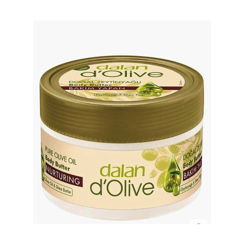 DALAN Крем масло для тела Dalan d'Olive, баттер увлажняющий и питательный с маслом оливы и маслом Ши NOURISHING,250ml