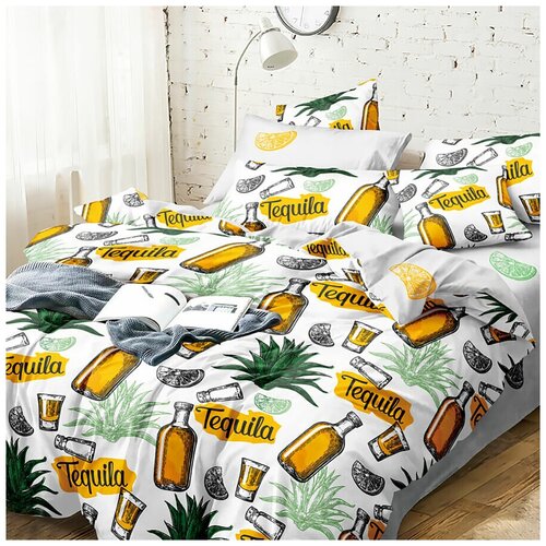 КПБ Поплин Эксклюзив (молния) - Текила Размер 2 сп. (нав.50х70)