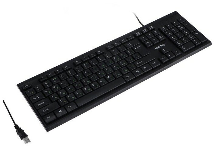 Клавиатура проводная Smartbuy ONE 114 USB черная SBK-114U-K