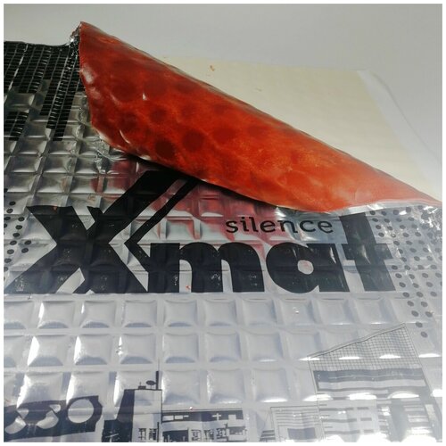 Виброизоляция X.mat (икс мат) RED3 ( вибра, 10 листов в упаковке) Шумоизоляция Xmat, Хмат для автомобиля толщина 3 мм