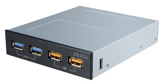 Планка портов в отсек 3.5' Akasa USB 3.0 AK-ICR-25
