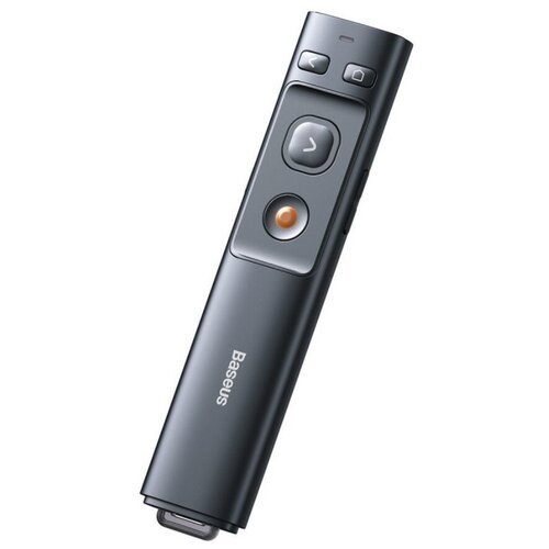 Пульт дистанционного управления для презентаций Baseus Orange Dot Wireless Presenter (Red Laser) (Battery x 1) Grey (ACFYB-0G)