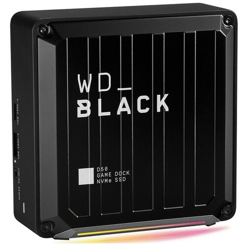 Док-станция WD Western Digital Black D50 Game Dock 1Tb ( ) (WDBA3U0010BBK-EESN) док станция lenovo thinkpad hybrid usb c with usb a dock rj 45 2xusb 2 0 3xusb 3 0 1xusb type c 2xhdmi 2xdisplayport 135вт черный 40af0135uk