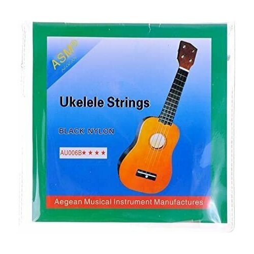 ASM AU006B Струны для укулеле - чёрный нейлон la bella ukulele 11 укулеле 022 032 036 025 нейлон