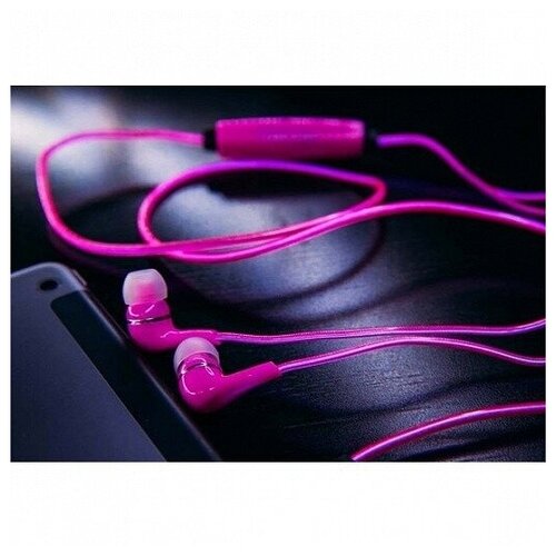 Светящиеся наушники с EL-проводом Розовый 55500₽