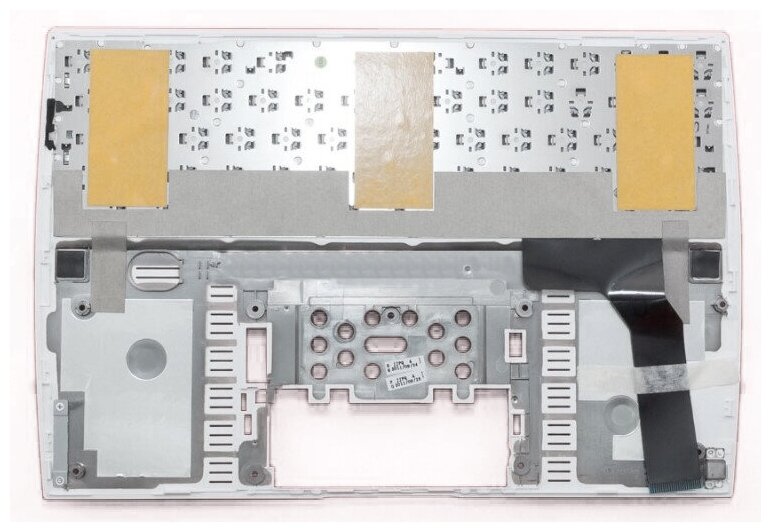 Клавиатура для ноутбука Asus 0KNA-Z72RU01 серая с белым топкейсом