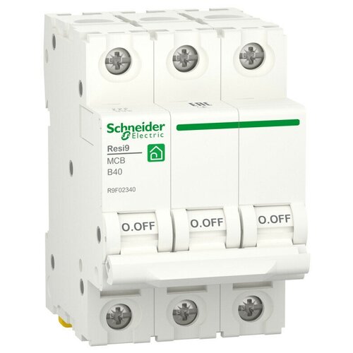 Автоматический выключатель Schneider Electric Resi9 3P 40А (B) 6кА, R9F02340