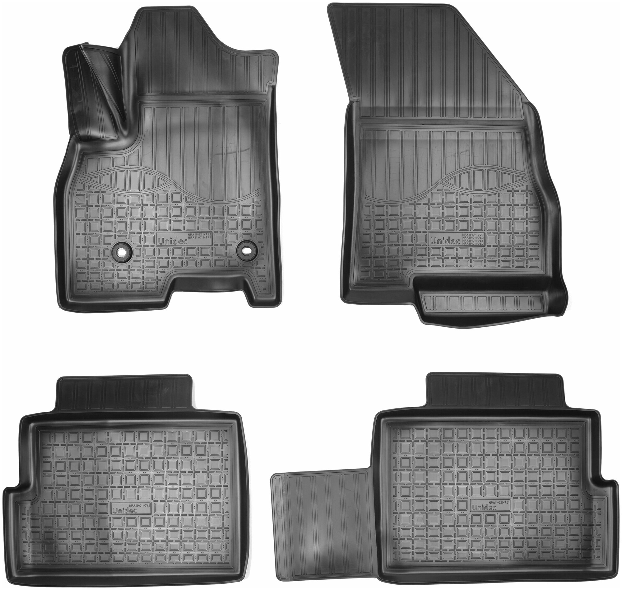 фото Коврики салона (полиуретан) Chery Tiggo 7 Pro 3D (2020) (Prestige) , NPA11-C11-741, NPA11-C11-741