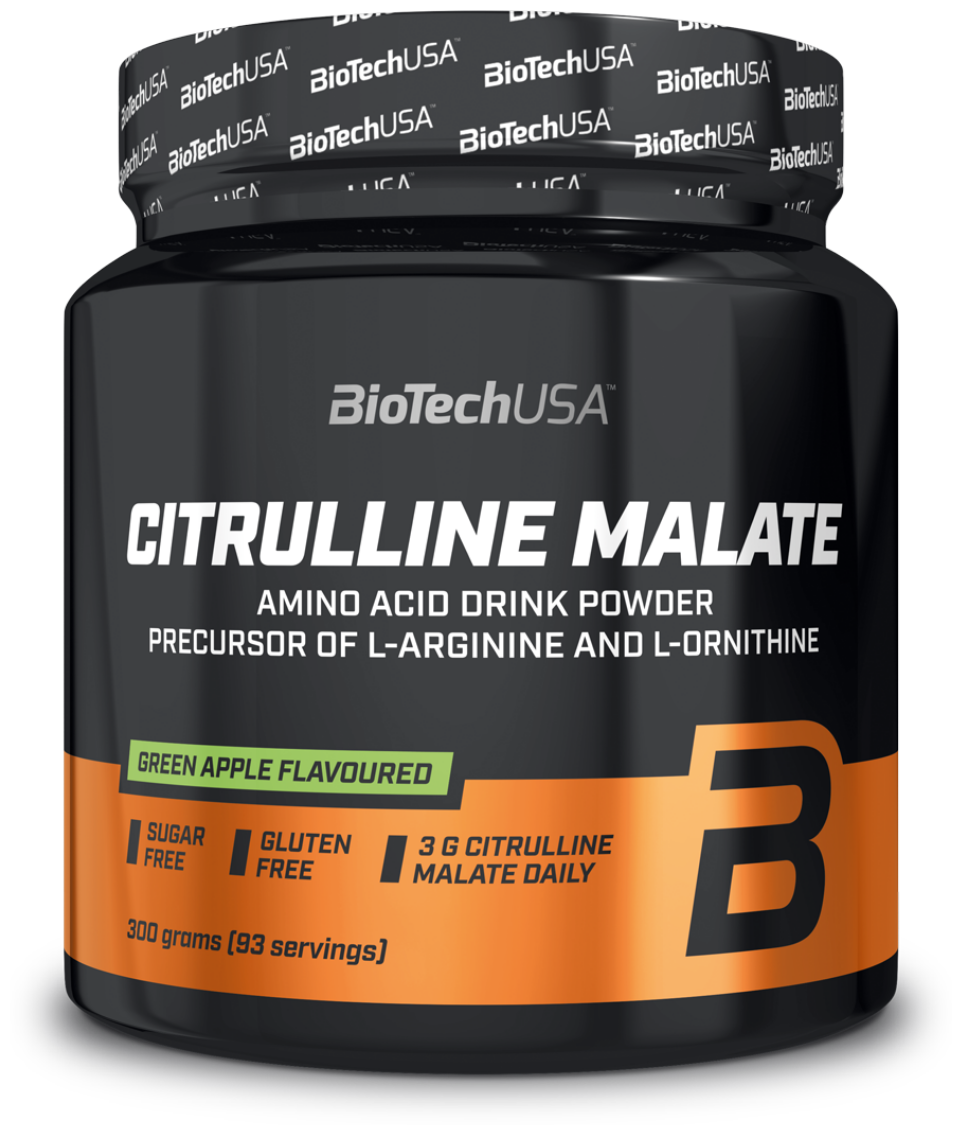 BioTechUSA Citrulline Malate 300 гр., зеленое яблоко