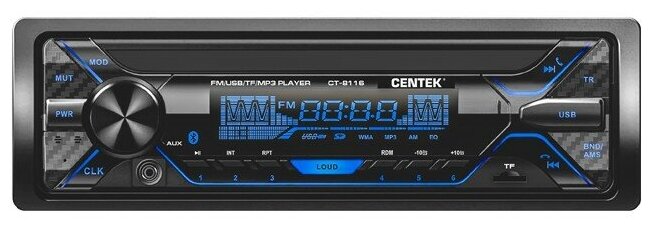 Автомагнитола Centek СТ-8116 4х50 Вт 7 цветов подсветки BLUETOOTH USB/AUX/micro SD mp3