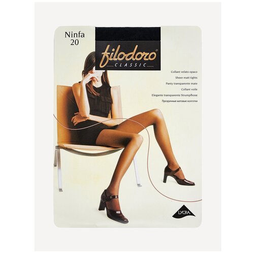 фото Колготки filodoro classic ninfa, 20 den, размер 2, antracite